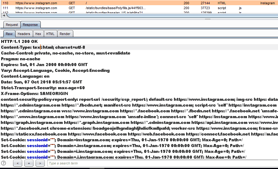 X-Content-Type-Options header not implemented on Instagram page